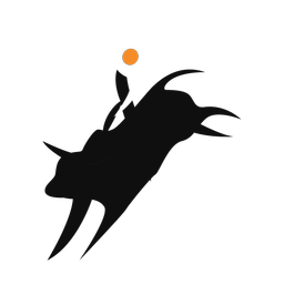 Rodeo 2 colored clipart, Motion style