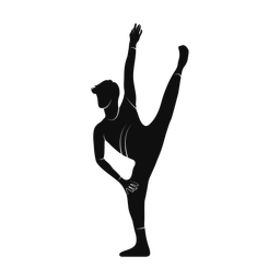 Dance silhouette, Promax style