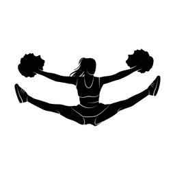 Cheerleading silhouette, Promax style
