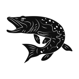 Pike silhouette, Promax style
