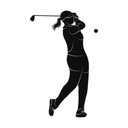 Golf silhouette, Promax style