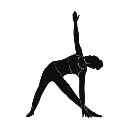 Yoga silhouette, Promax style