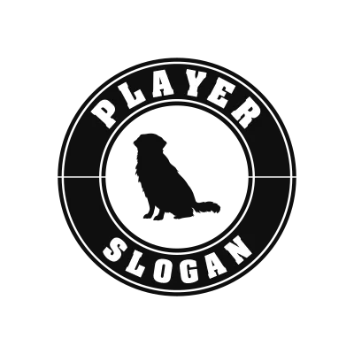 Golden Retriever Classic Name Logo – Design 3