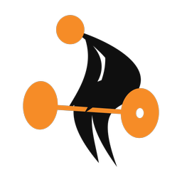 Powerlifting 2 colored clipart, Motion style