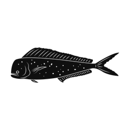 Mahi mahi silhouette, Promax style