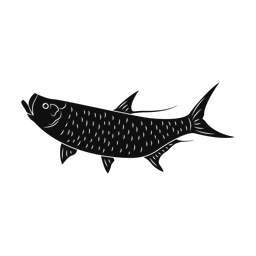 Tarpon silhouette, Promax style