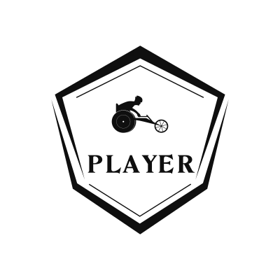 Wheelchair Racing Classic Name Logo – Design 4