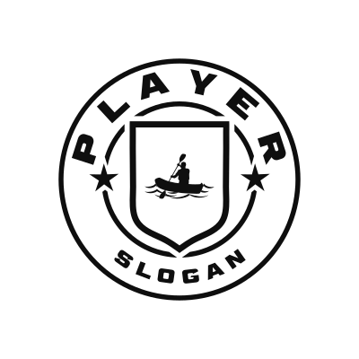 Canoeing Classic Name Logo – Design 7
