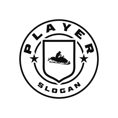 Snowmobile Racing Classic Name Logo – Design 7