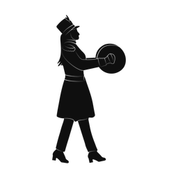 Cymbals silhouette, Promax style