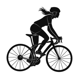 Cycling silhouette, Promax style