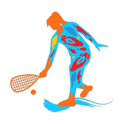 Squash colorful clipart, Splash style