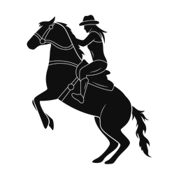 Rodeo silhouette, Promax style