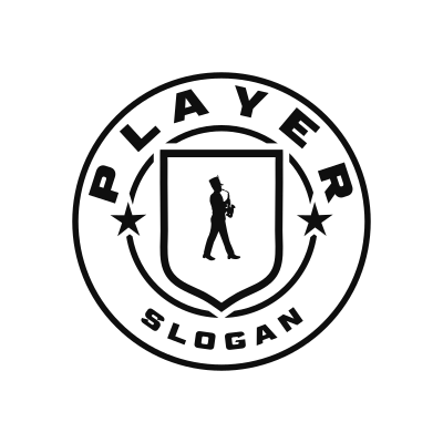 Saxophone Classic Name Logo – Design 7
