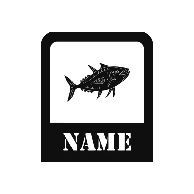 Bluefin Tuna Classic Name Logo – Design 8